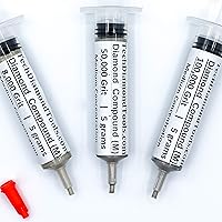 Vista 16 de TechDiamondTools - Kit de 3 compuestos de pulido de diamantes, pasta de pulido de 1050, 1500, 3000 grano para mármol, vidrio, metal, roca, joyería