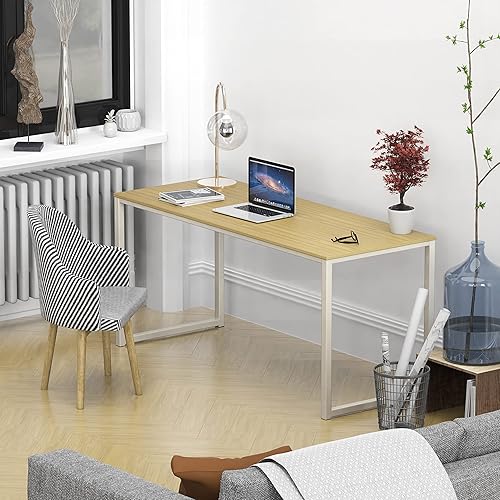 Miniatura 71 de SHW - Escritorio de 32 pulgadas para computador, oficina en casa, roble Roble,Negro,Espresso,Marrón