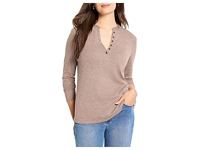 NIC+ZOE Long Sleeve Henley T-Shirts Women
