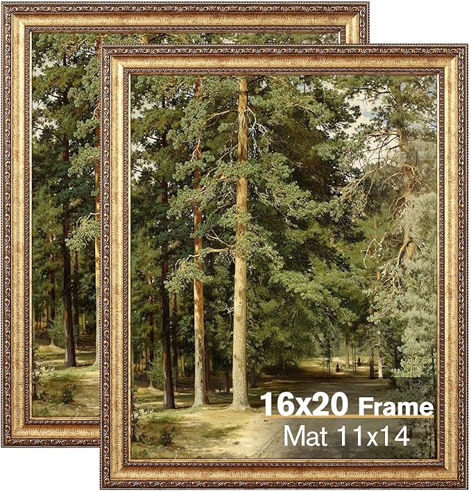 16x20 Antique Bronze Vintage Picture Frame (2 Pack)