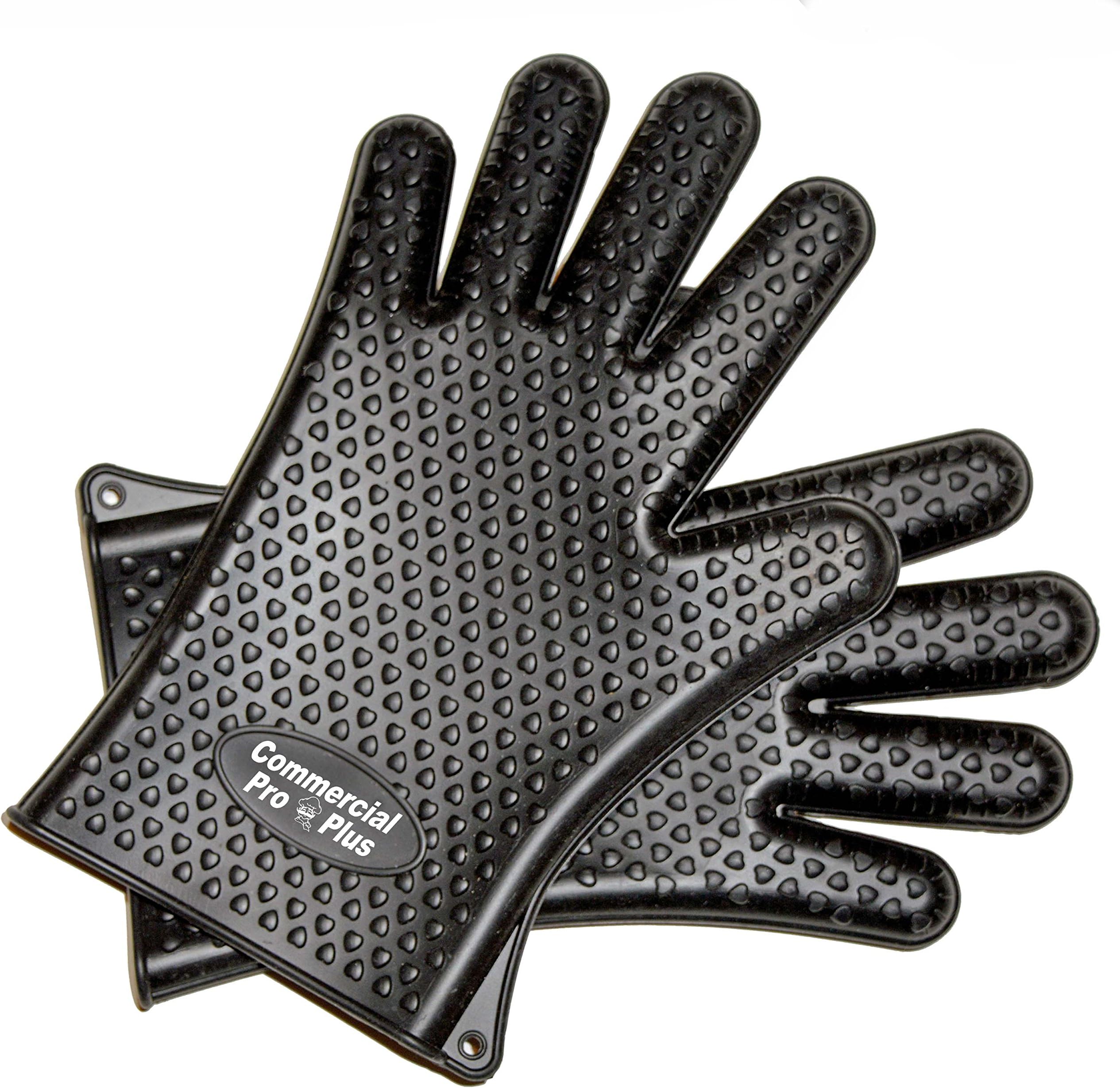 BBQ Silicone Cooking Gloves Heat Resistant Designed Specifically as BBQ Smoking Gloves & Silicone Grill Gloves.