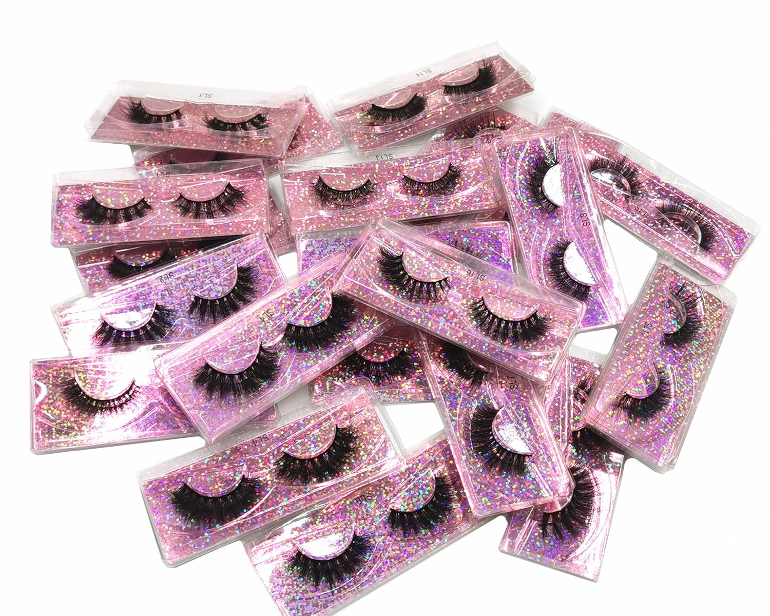 10 Pairs Faux Mink Eyelashes Wholesale Lashes Pack, Lashes Natural Look 16mm-20mm False Eyelashes Pink 10 Pairs Faux Mink Eyelashes Wholesale Lashes Pack, Lashes Natural Look 16mm-20mm False Eyelashes Pink