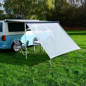 your GEAR Capri Sun Blocker - 6 Sizes - Windproof Awning Front Wall & Side Walls for Awning Privacy and Sun Protection 3 Piping with Diameter 4.3 6.2 and 7 mm Front Wall Widths 240 to 480 cm