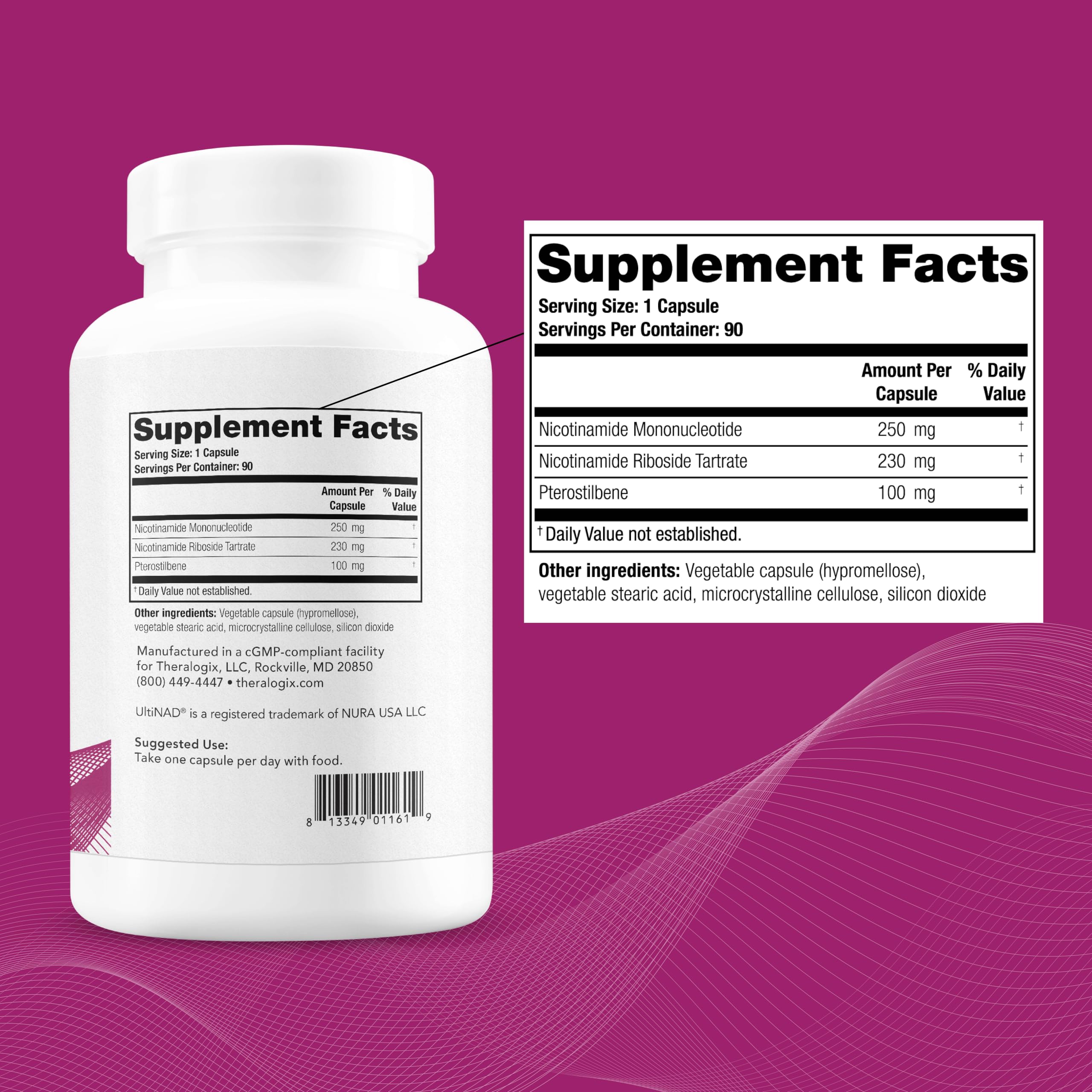 Theralogix OvaNAD+ NMN, NR & Pterostilbene Supplement for Fertility Health — Amazon image 3
