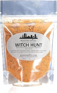 Boston Spice Witch Hunt Handmade Gourmet Seasoning Blend Beef Steak Pork Poultry Chicken Ribs Seafood Fish Vegetables Wings Grilling Barbecue Smoker Dry Rub Meat Turkey Blackening 1/4 Cup 1.3oz/39g