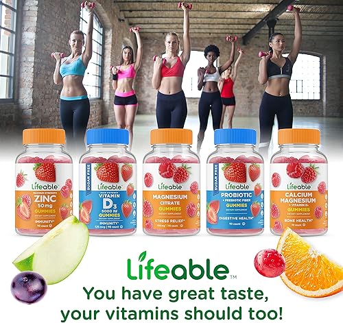 Miniatura 5 de Lifeable Multivitamínico sin azúcar + complejo B, paquete de gomitas  Gran sabor, suplemento vitamínico, sin gluten, sin OMG, gomita masticable