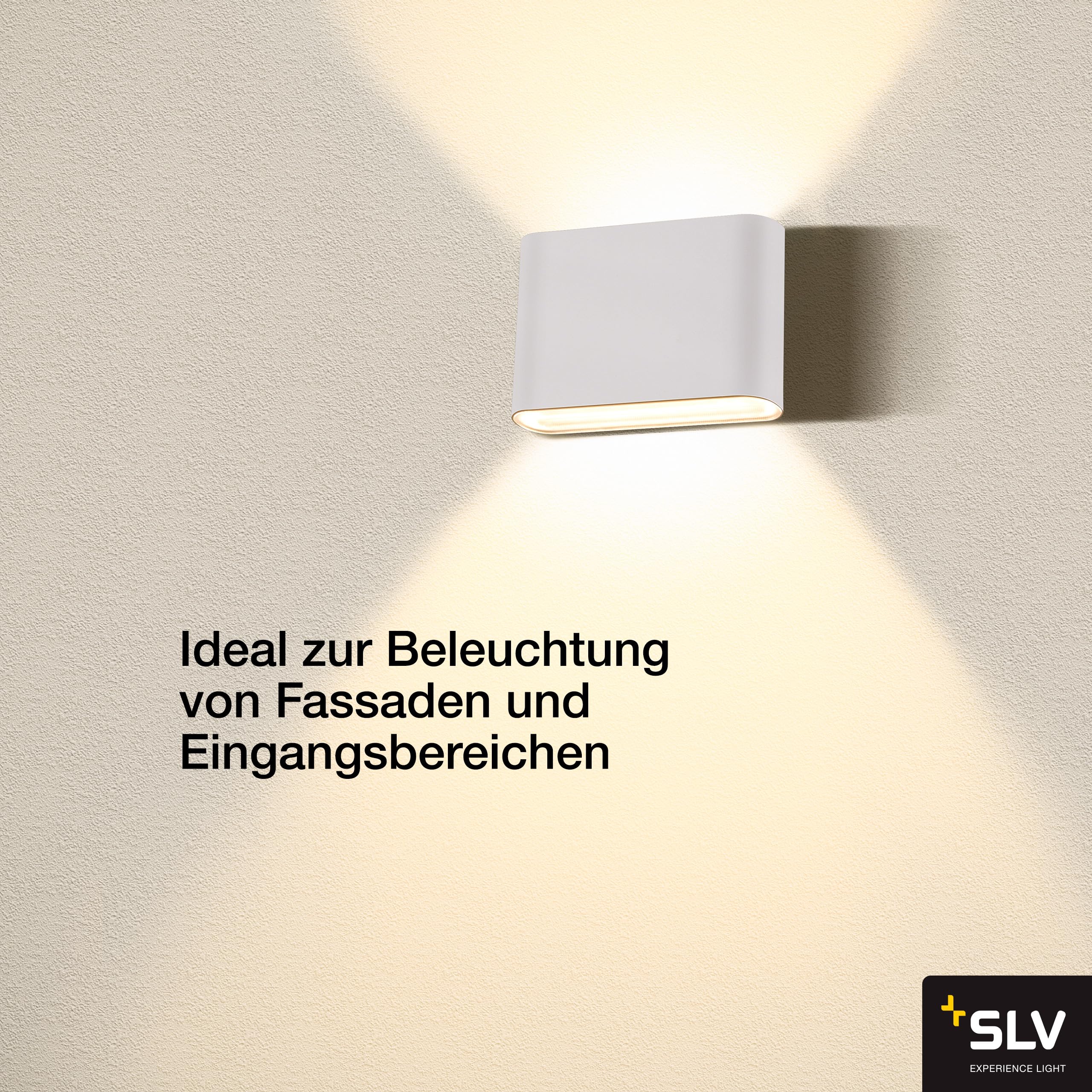 SLV OVAL 14 UP/DOWN | Lampada da parete per esterni, illuminazione esterna di pareti e ingresso di casa | 2700/3000 K, 6 W, bianco