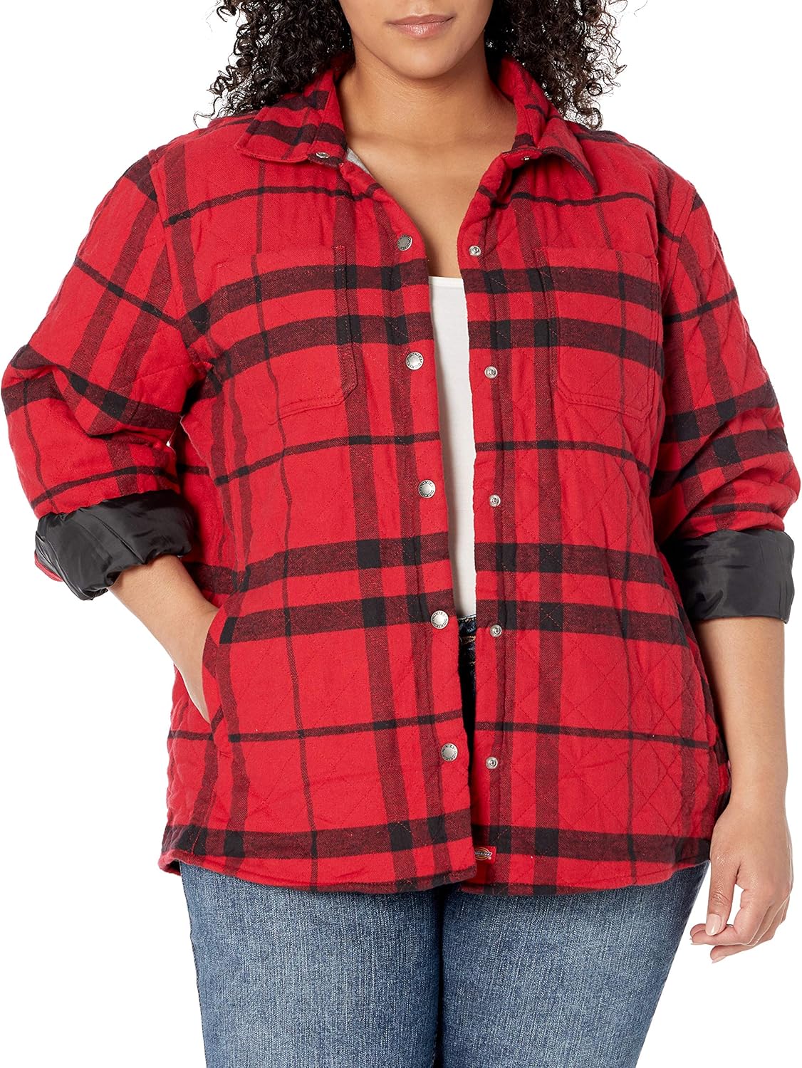 Dickies women's flannel jacket Clearance