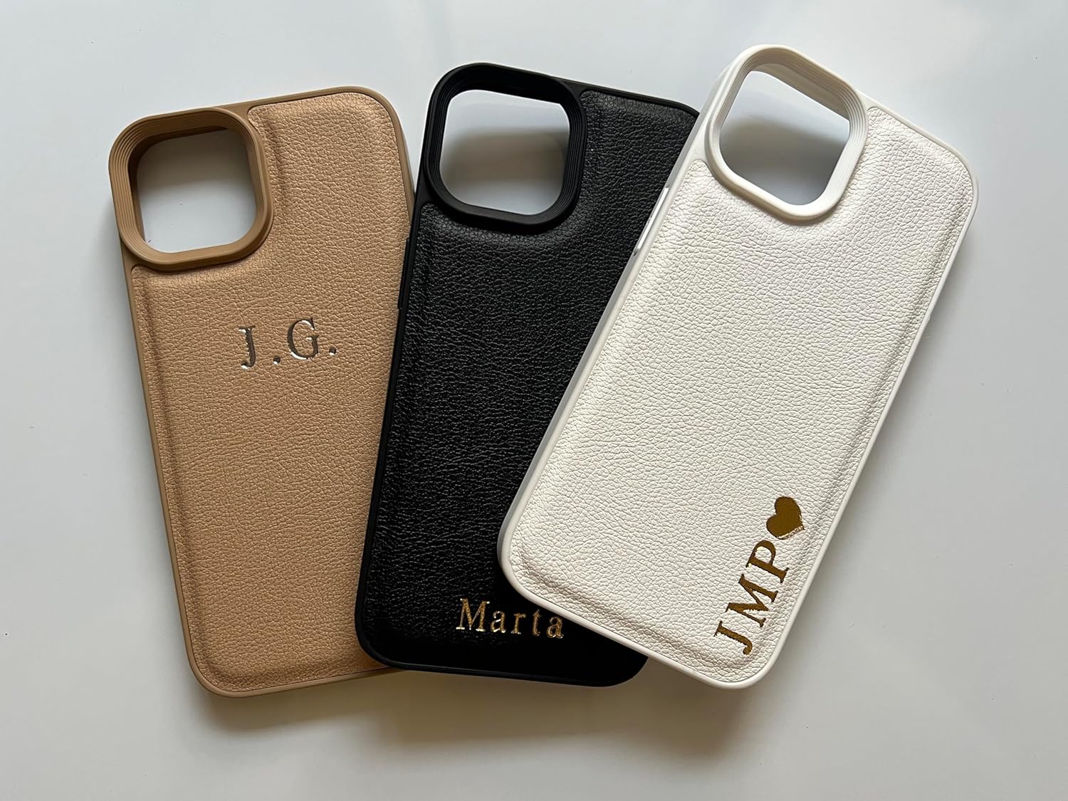 Custom Embossed Case for iPhone – Personalized Initials Case for iPhone 16, 15, 14, 13, 12, 11, XR, XS, X, Plus, Pro, Max, SE - Custom Name, Monogram, Name, Engraved Gift idea for Him and Her