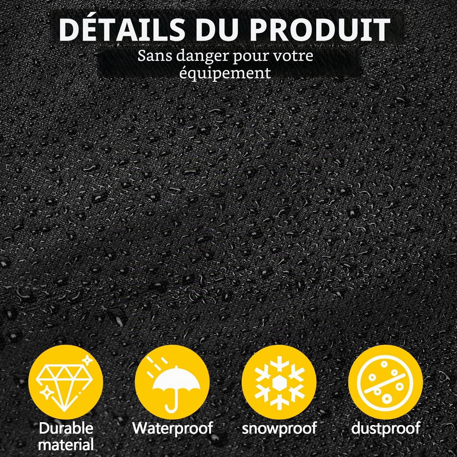 Zikenis Sac de Trépied 120×20 cm étanche pour Camping, Rangement Portable pour mât de Tente