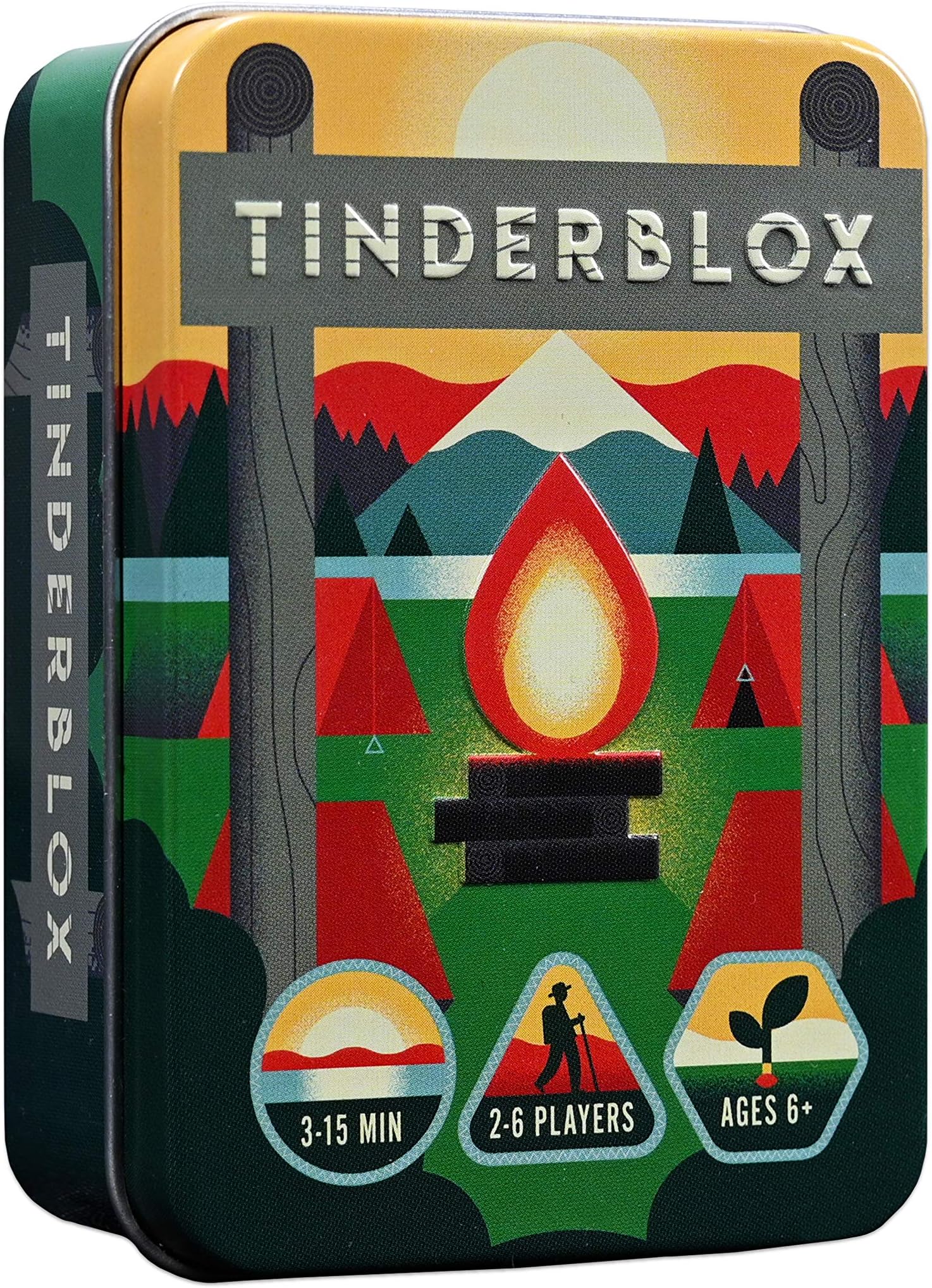 Alley Cat Games Tinderblox - A Dexterity Stacking Game - Excellent Travel Game. Perfect for families and children. Pocket Sized Tin. Ages 6+