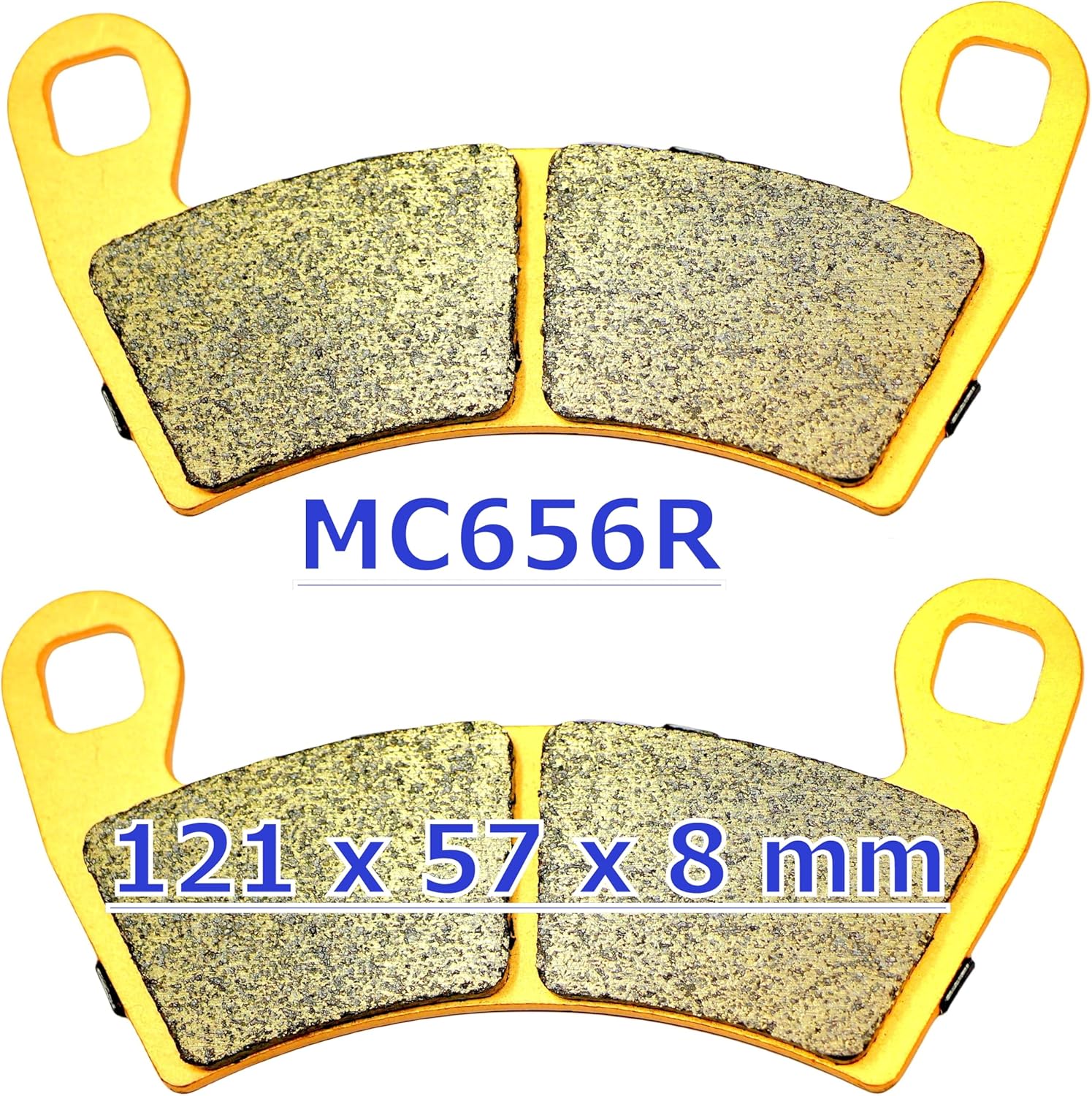 MC Brake Pads for Polaris RZR Pro XP XP 4 2021 2022 2023 2024 / RZR XP XP4 Turbo S EPS 2016 2017 2018 2019 2020 2021 Velocity/DYNAMIX/Fox 2206231 2205949 Front Rear Sintered Copper Brakes MC680F656R
