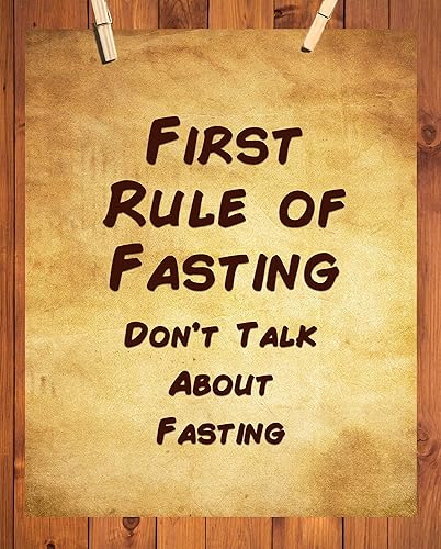 Miniatura 5 de First Rule Of Fasting Wall Art Poster 11x14inch. Gift for Fungster, Keto, Intermittent Faster. Kitchen, Nutritionist, Dietician, Food Coach, Health