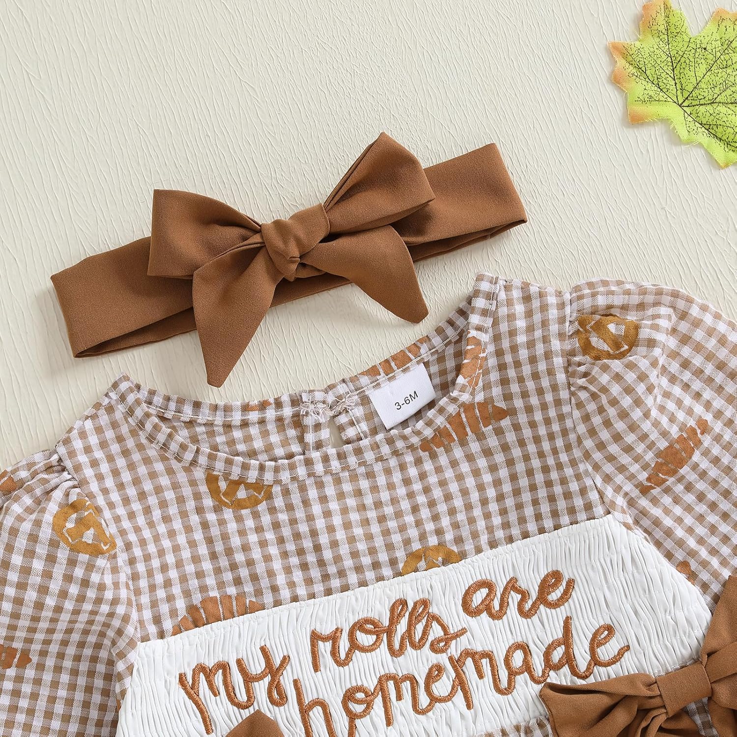 Seyurigaoka Toddler Baby Girl St Patricks Day Outfit Smocked Bubble Romper Green Gingham Shamrock Bodysuit Irish Clothes - Image 6