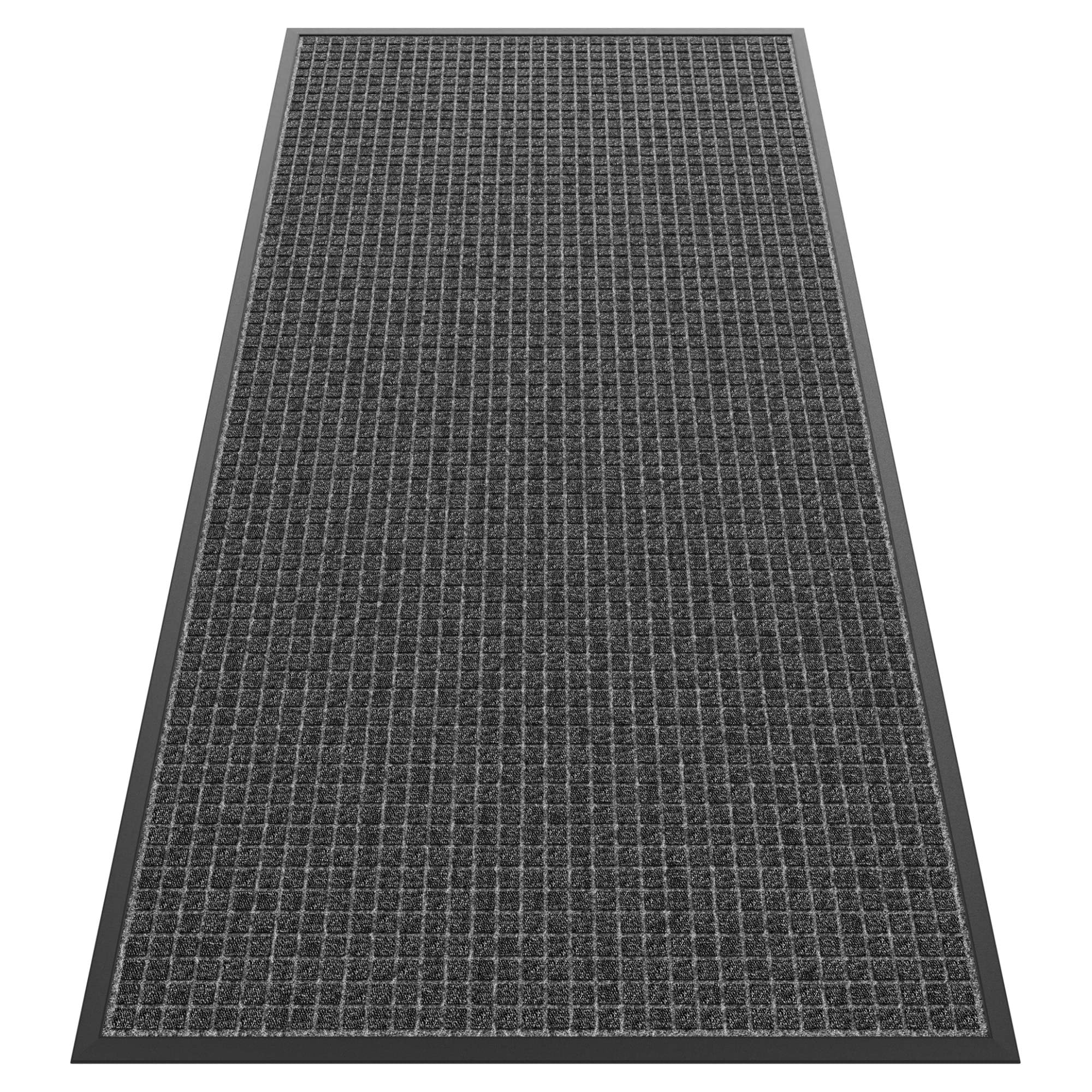 HOMEK Sturdy Front Door Mat Outside Entrance, 6' x 3' All-Season All-Weather Doormat Waterproof, Stain and Fade Resistant, Natural Rubber Indoor Outdoor Welcome Door Mat Dirt Trapper