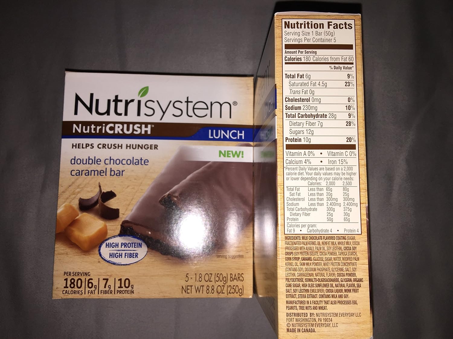 Nutrisystem bar Double Chocolate Caramel 15 Bars