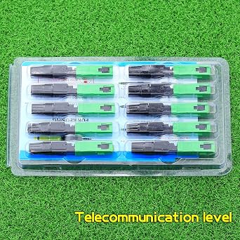 10 Pcs FTTH SC APC Optical Fiber Cable Quick Connector Fast Cold Connection Adapter for CATV Network