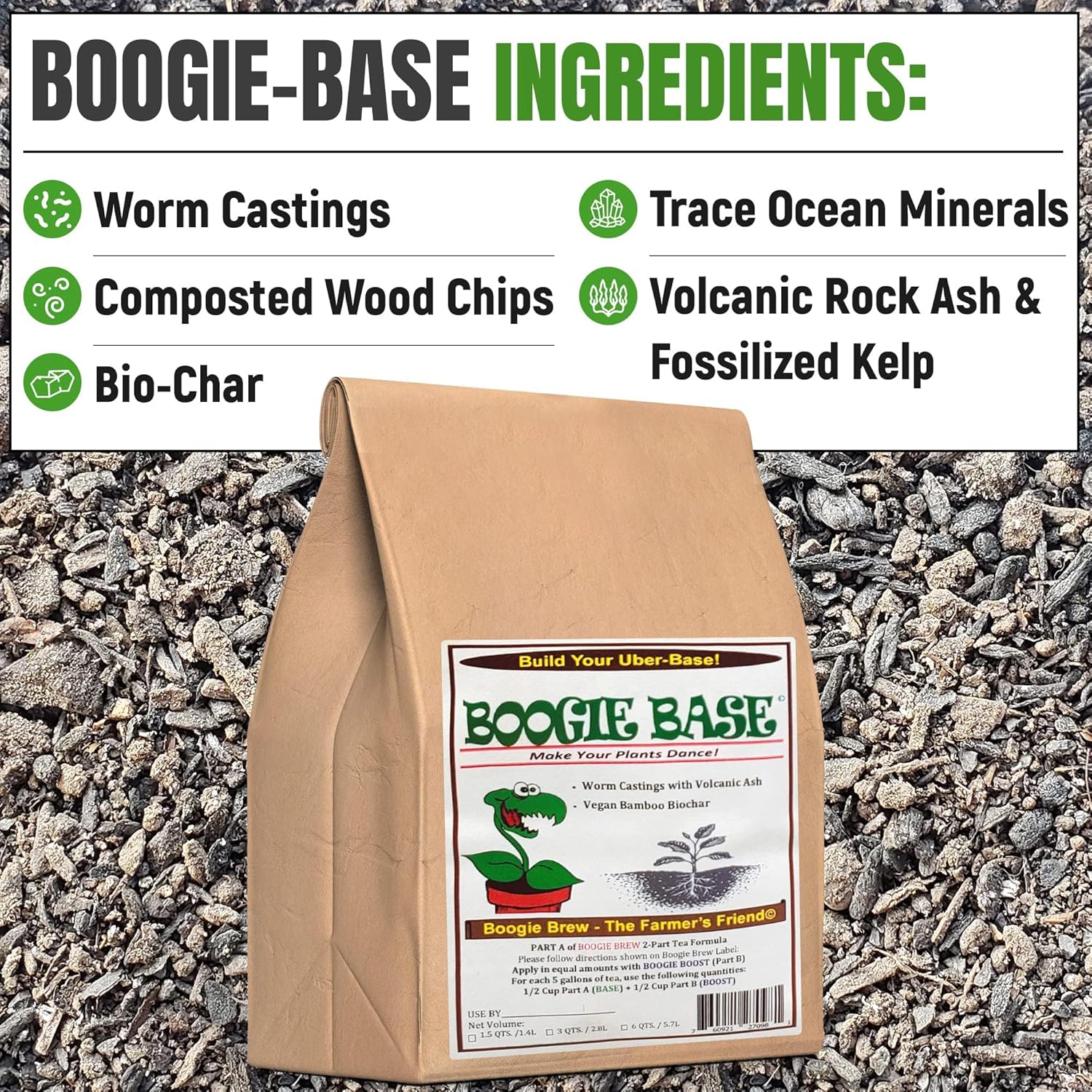 Boogie Brew Compost Tea (3lb - Makes 50 Gallons of Compost Tea)