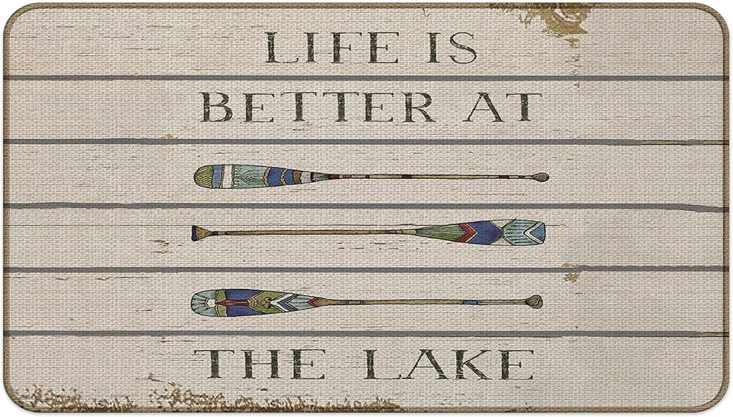 MQizi Lake House Door Mat Lake House Gifts, 30x17 Indoor