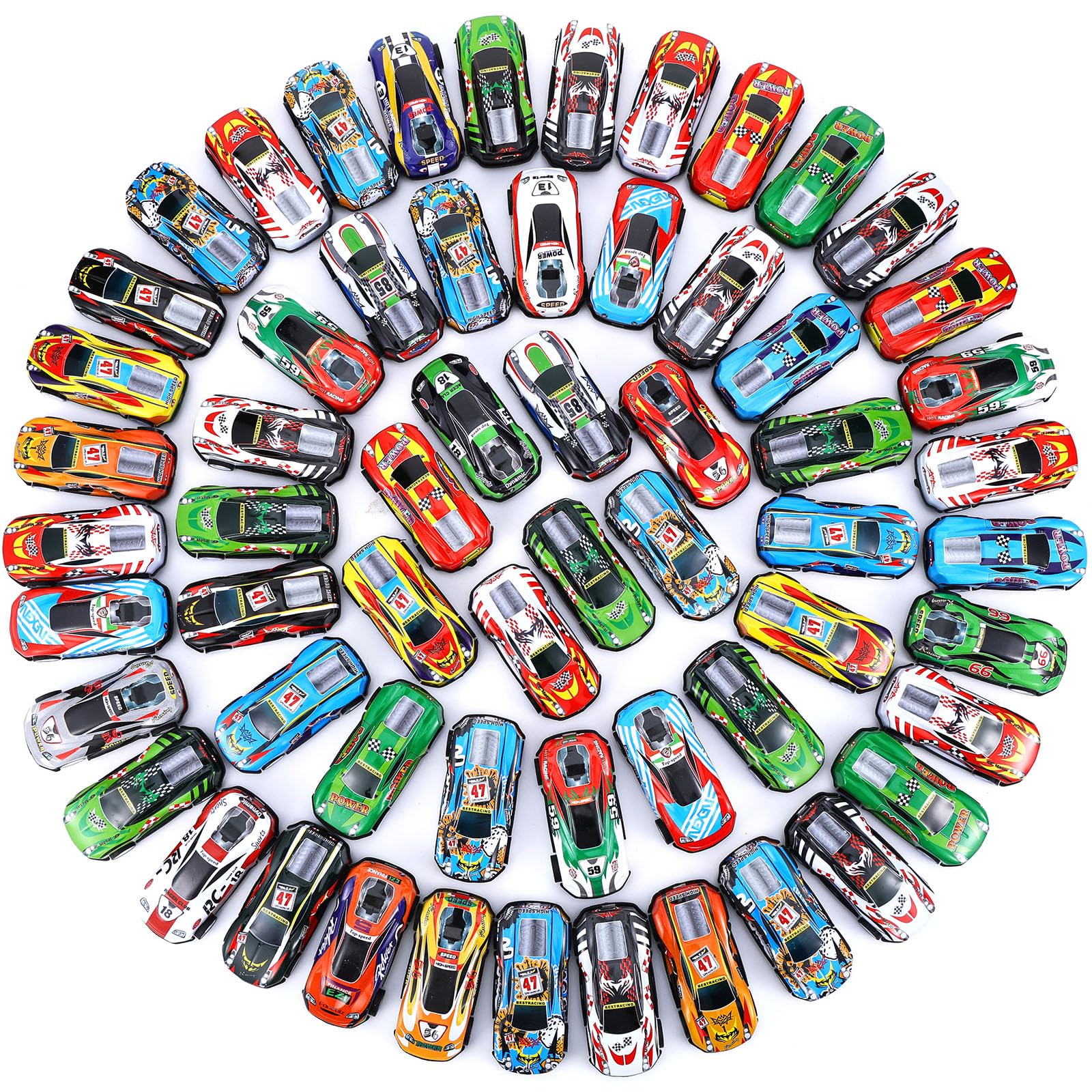 DERTE 280 Pcs Pull Back Cars for Kids Mini Car Toys Bulk Metal Race Vehicles Party Favors Goodie Bag Stuffers Classroom Prizes for Boys Girls Toddlers