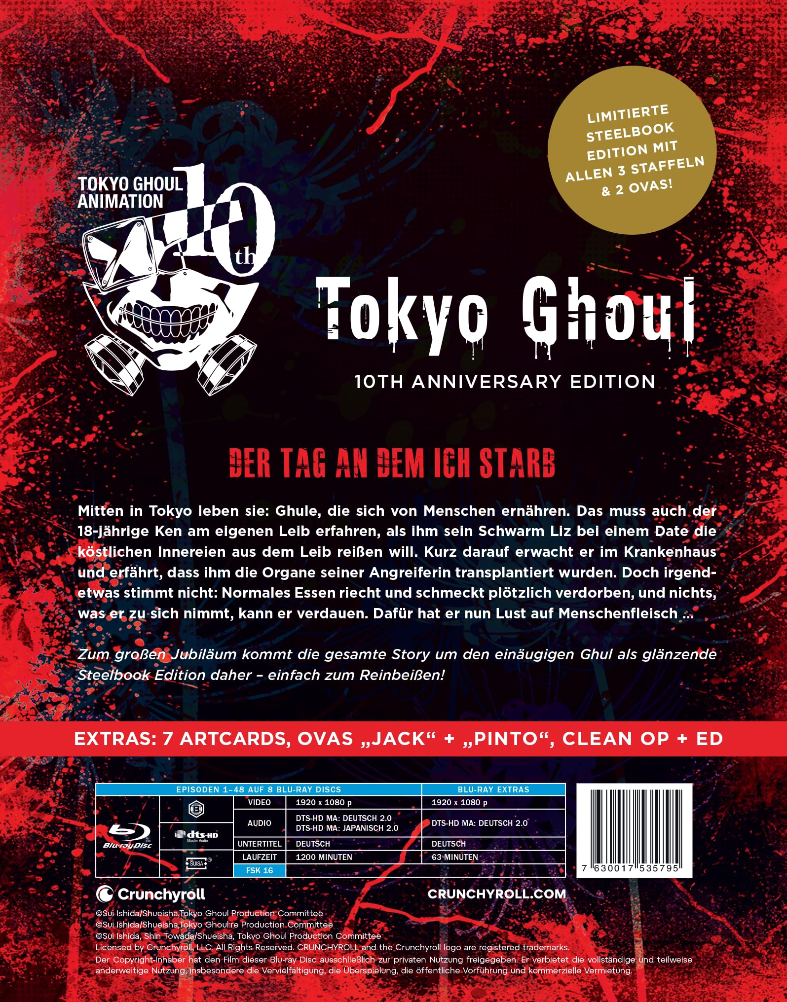 Tokyo Ghoul: The Complete Series 10th Anniversary Box Set [Blu-ray]