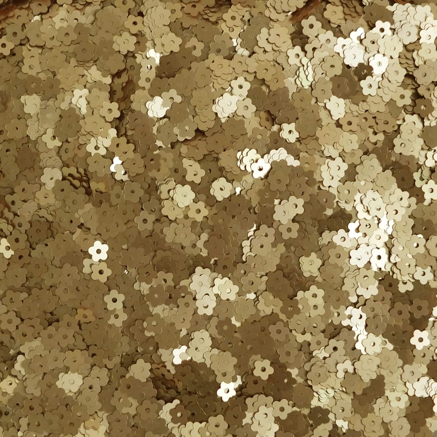 Sequin Flowers Gold Matte Petite 5mm Made in USA