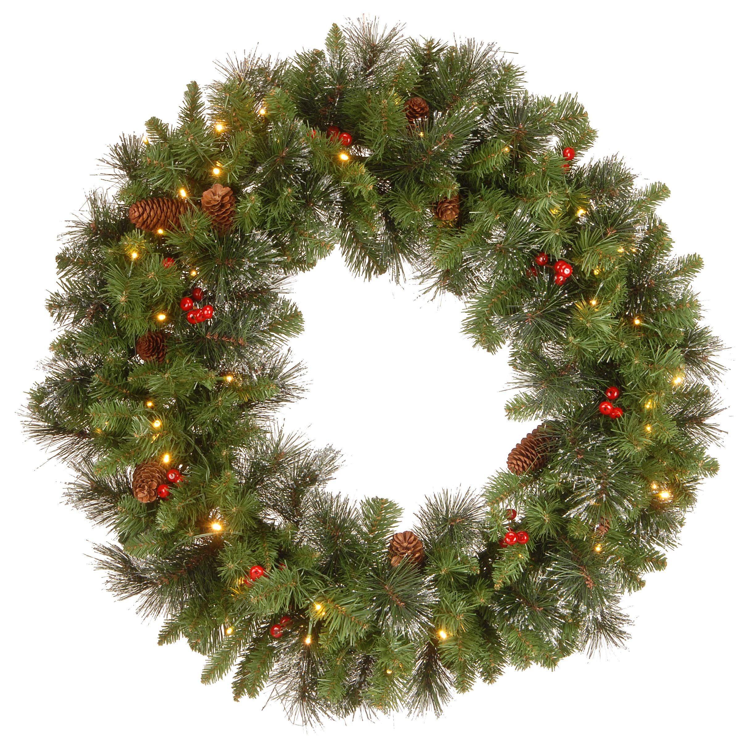 Amazon.com: National Tree Company 30 in Pre-Lit Crestwood Spruce