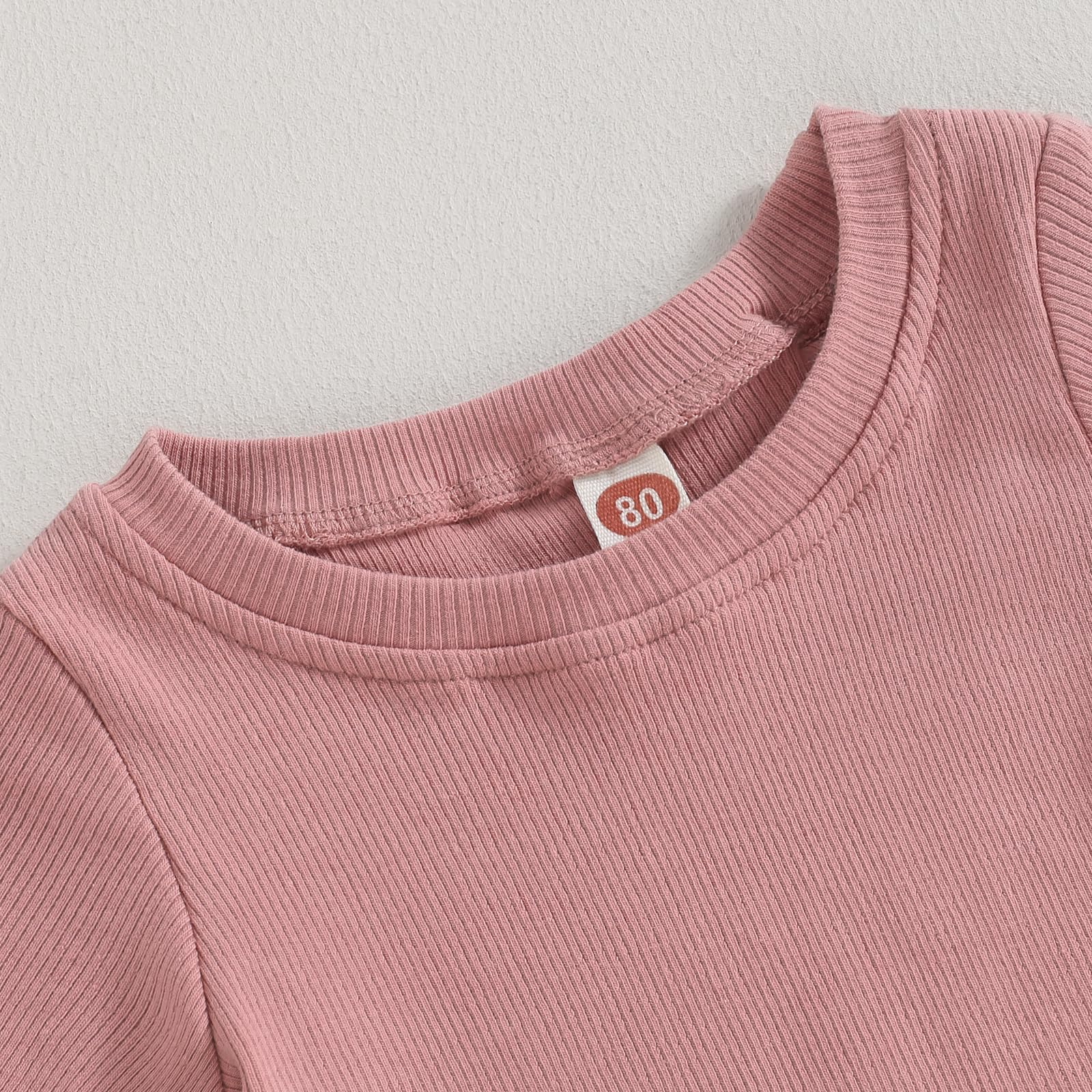 CIYCUIT Toddler Baby Girl Summer Clothes Ruffle Short Sleeve Shirt Shorts Outfit Set (A1 Pink, 2-3T)