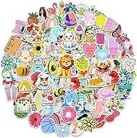 Vista 7 de 200 calcomanías para botellas de agua para niños, lindas calcomanías para botellas de agua, vinilo impermeable, bohoestético, paquete de calcomanías