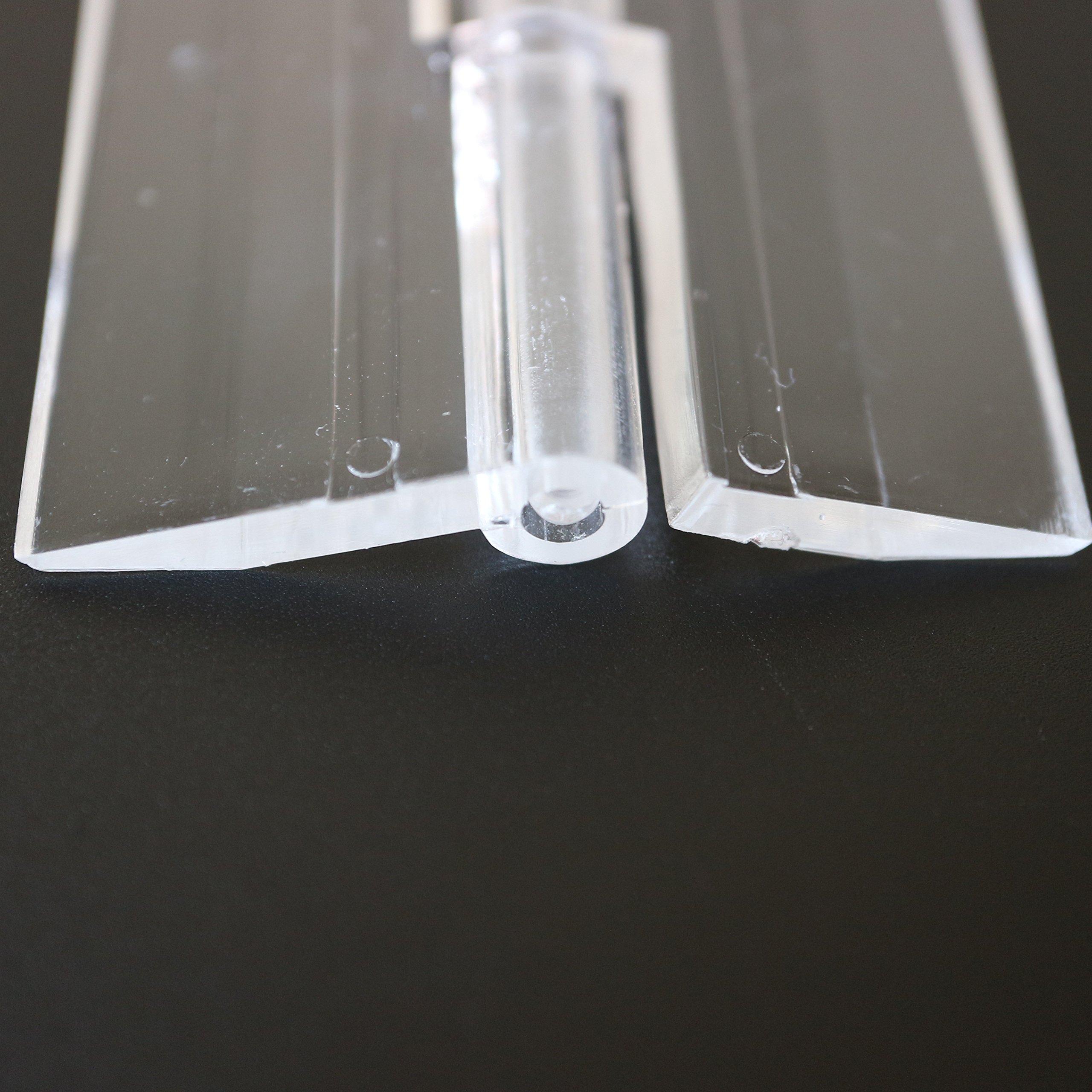 Buy Transparent Clear Plastic Acrylic 200mm Continuous Piano Hinge Hinges Online at desertcart