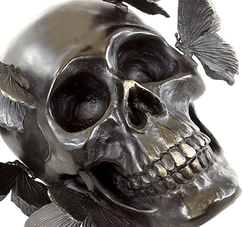 Miniatura 6 de Kunst & Ambiente - Arte Contemporáneo - Cráneo de Bronce con Mariposas - Firmado Martin Klein - Esculturas para la Venta - Estatuas de Bronce -