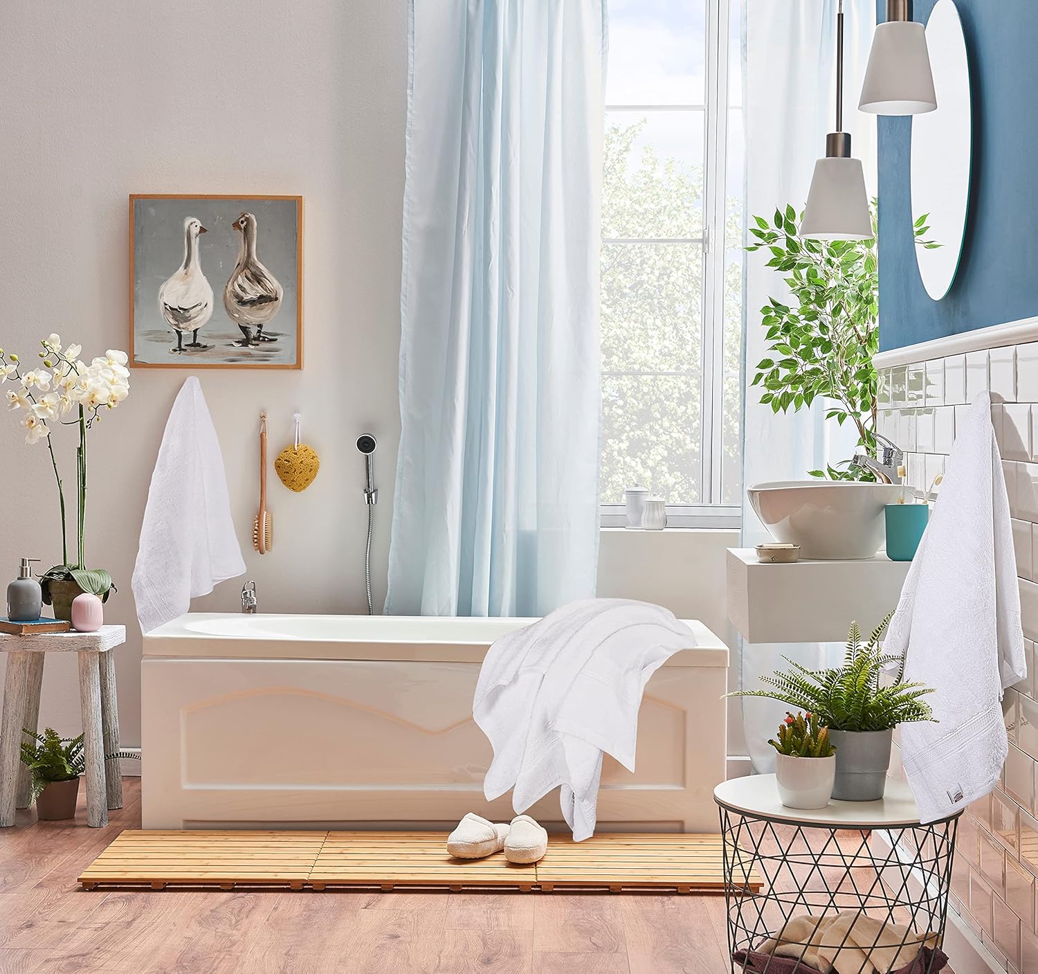 Utopia Towels 8 Piece Luxury Towel Set – Majestic Plush, Super Absorbent & Quicker-to-Dry, Thick 100% Ring Spun Cotton Towels for Bathroom, Spa & Hotel – 2 Bath, 2 Hand, 4 Washcloths, White - Image 5