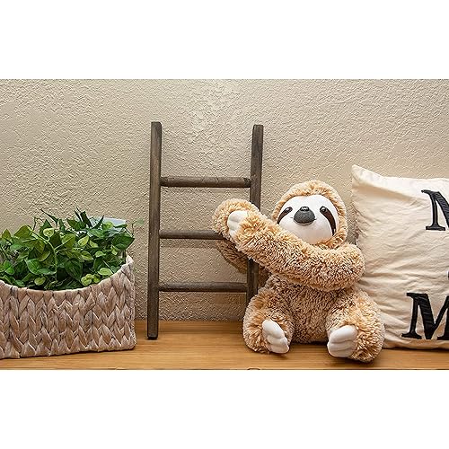 Miniatura 5 de Realistic Sloth Stuffed Plush Toy Animal - Cuddly, Huggable, Silky Fur - Cute Brown Three Toed Sloth for Girlfriend Birthday Gift