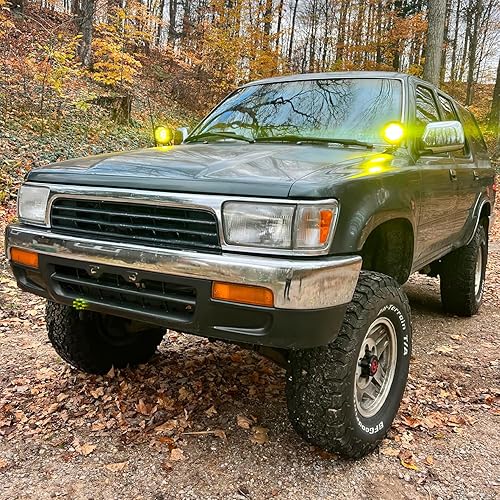 Vista 51 de Nilight Soporte de luz de zanja, bisagras de capó, kit de soporte de montaje para luz LED auxiliar todoterreno para luz de trabajo en Toyota 4Runner