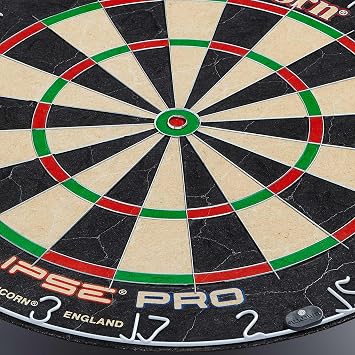 Unicorn Dartboard Darts Board | Eclipse Pro/Eclipse Pro 2 | Flat Profile Number Ring | Championship Quality Sisal Bristle | Staple-Free Construction