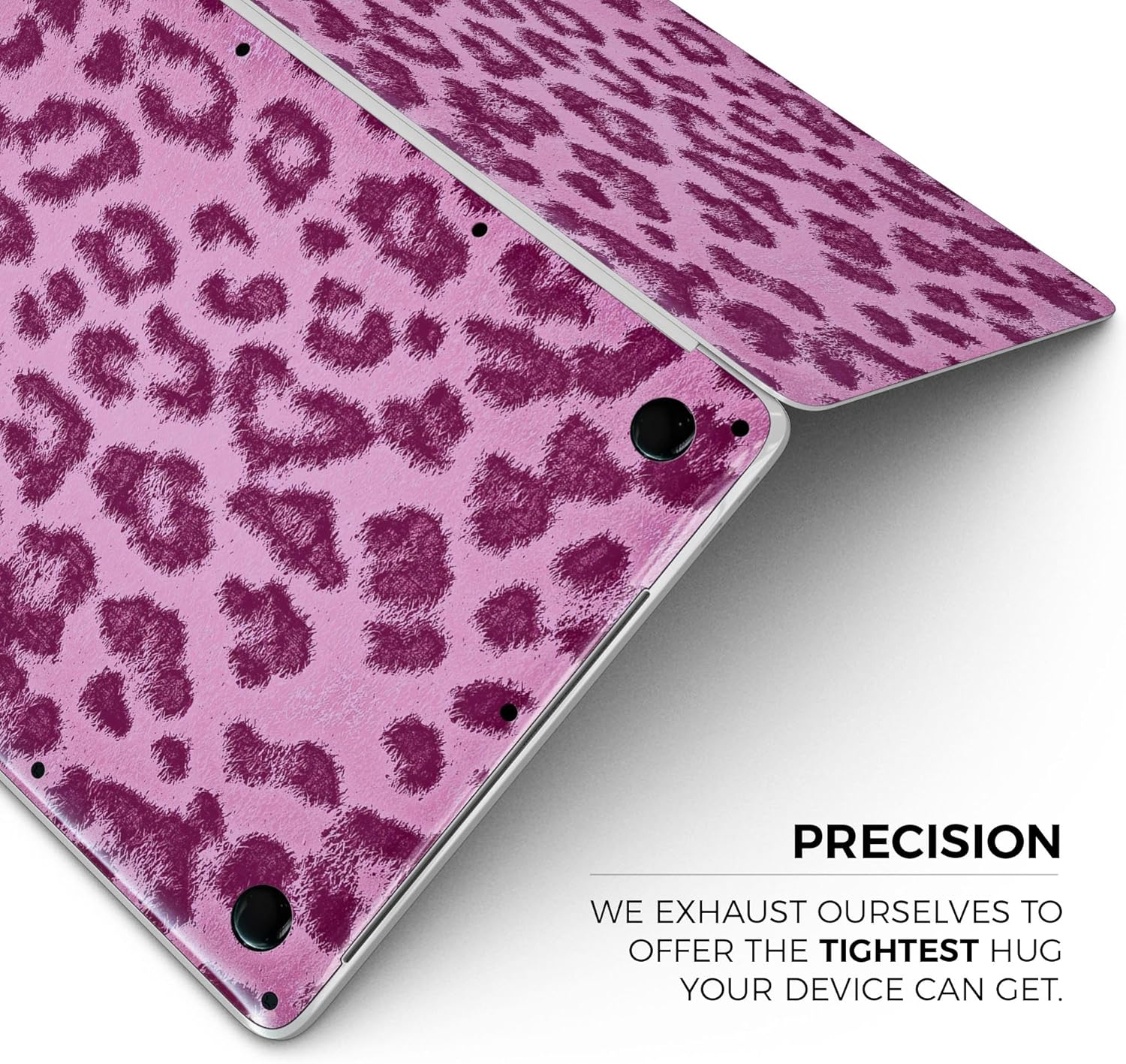 DesignSkinz - Compatible with MacBook Air 15" M3 (A3114) - Skin Decal Protective Scratch Resistant Vinyl Wrap - Neon Pink Cheetah Animal Print