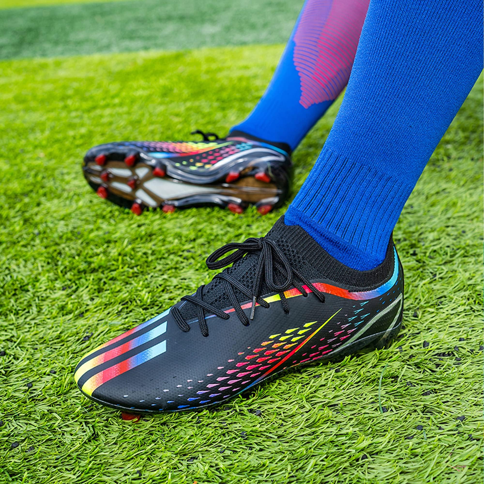 Asifn Herren-Fußballschuhe Jungen-Fünf-Personen-Schuhe Outdoor-Indoor-Spikes-Schuhe Leichtathletik-Schuhe Softball- Und Rugby-Schuhe