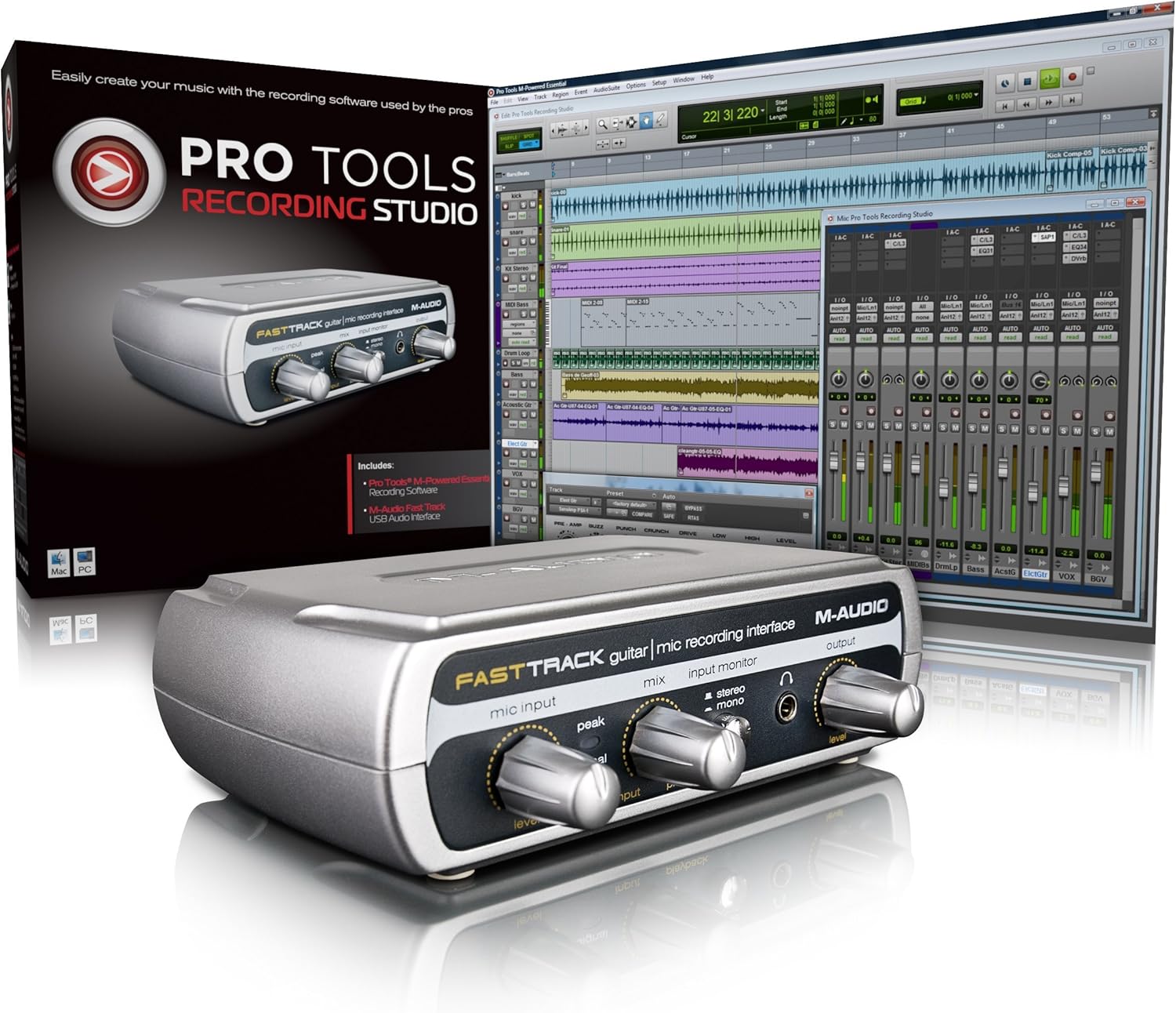 Amazon.com: Pro Tools Make Music Now Recording Studio : Musical Instruments
