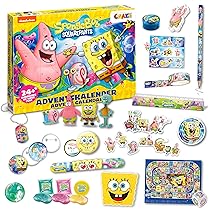 Calendario dell’avvento SPONGEBOB di CRAZE – Calendario dell’avvento per bambini e bambine con giocattoli e accessori SpongeBob