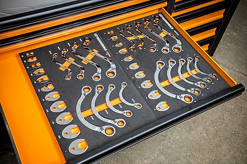 Miniatura 6 de GEARWRENCH Juego de llaves métricas de trinquete especiales de 20 piezas en bandeja de almacenamiento de espuma - GWMSSRWMM