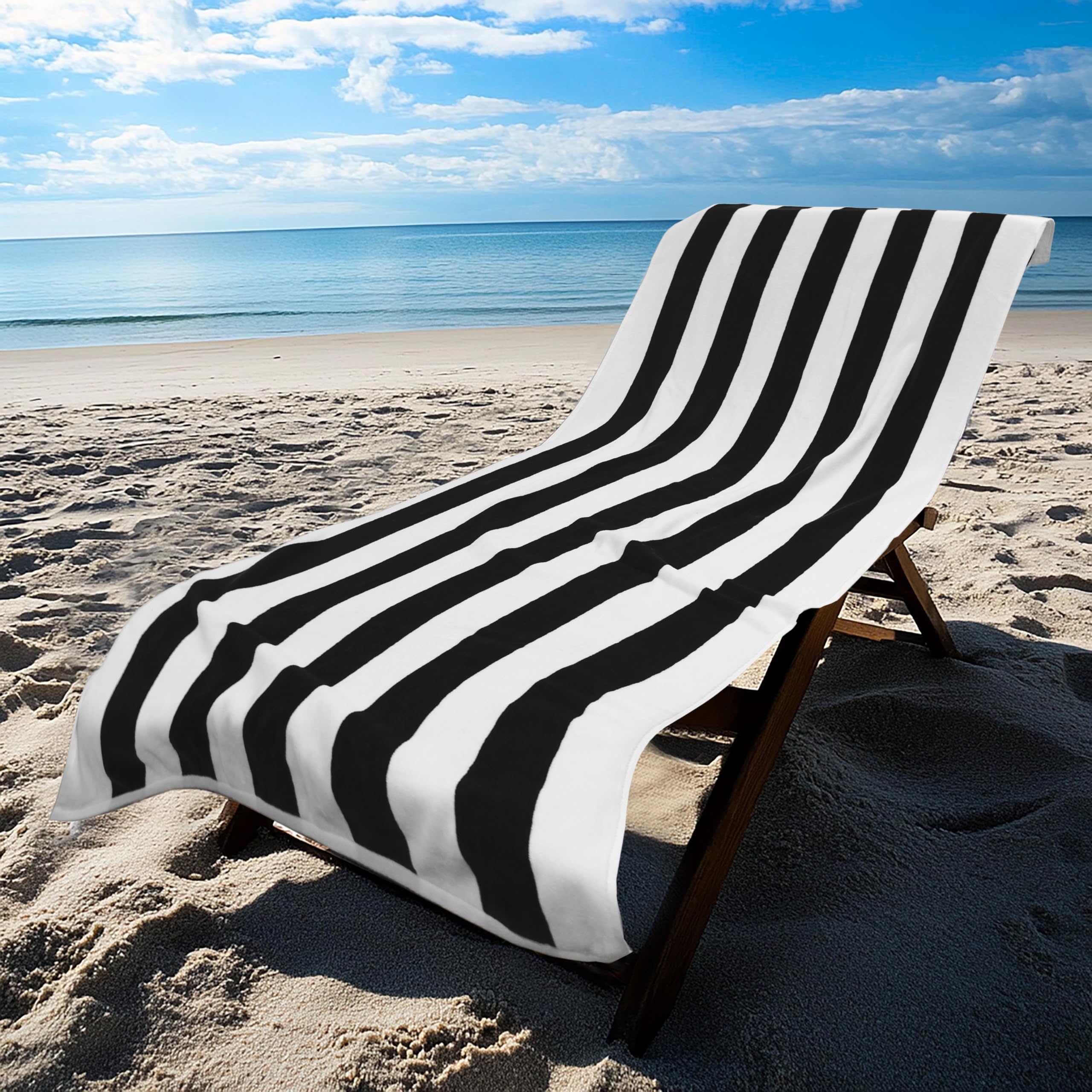 Cotton Craft Toalla de Playa Extragrande XL, Paquete de 2 Toallas Grandes y enormes, 100% Terciopelo de algodón, Felpa Gruesa, 450 g/m², súper Suave, de Lujo, Toalla de baño para Picnic en la