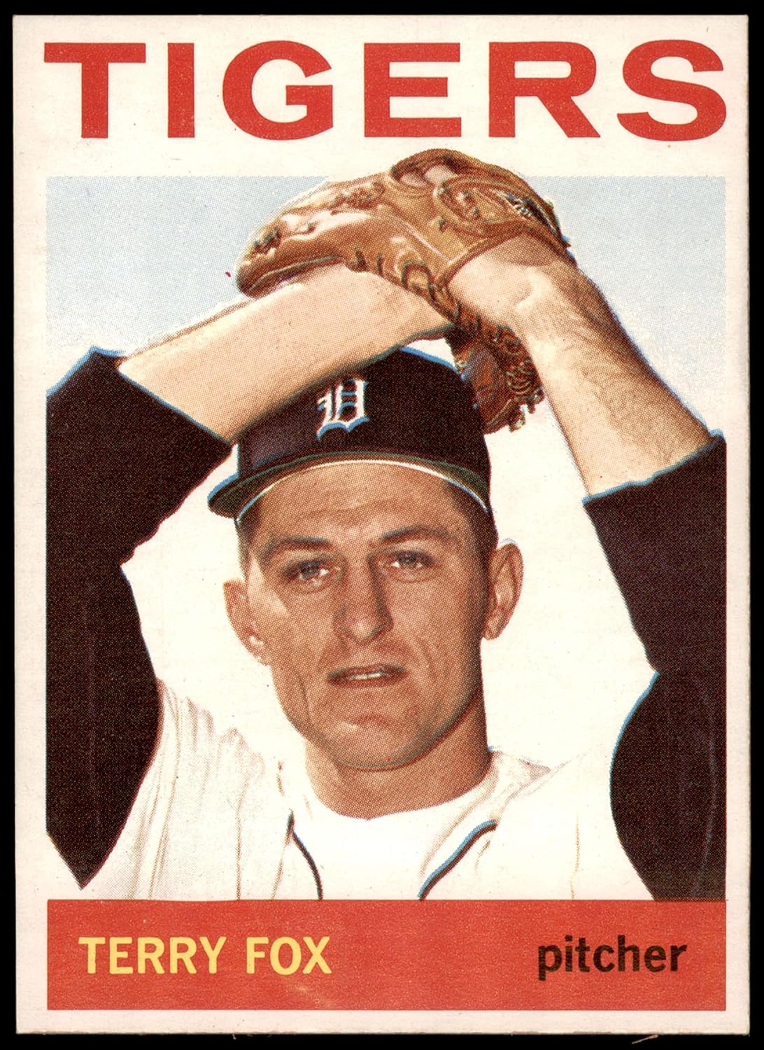 1964 Topps #387 Terry Fox Detroit Tigers (Baseball Card) NM Tigers