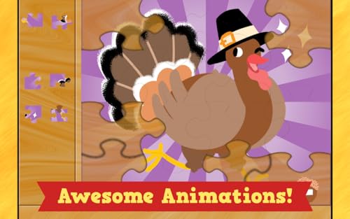 Thanksgiving Puzzles: Fall Holiday Games for Kids - Education Edition