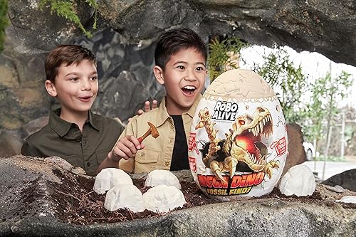 Miniatura 4 de Robo Alive Mega Dino Descubre el fósil por ZURU Dig and Discover, STEM, Excavar fósiles prehistóricos, juguetes de dinosaurio, juguetes educativos,