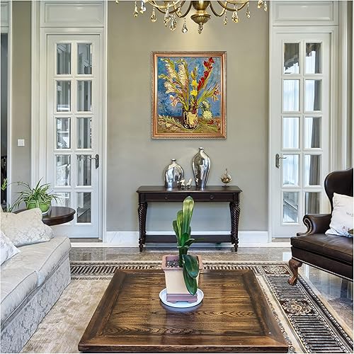 Miniatura 821 de A&T ARTWORK The Starry Night de Vincent Van Gogh. Tamaño del marco: 36 x 30 pulgadas, tamaño de la imagen: 30 x 24 pulgadas, reproducciones clásicas