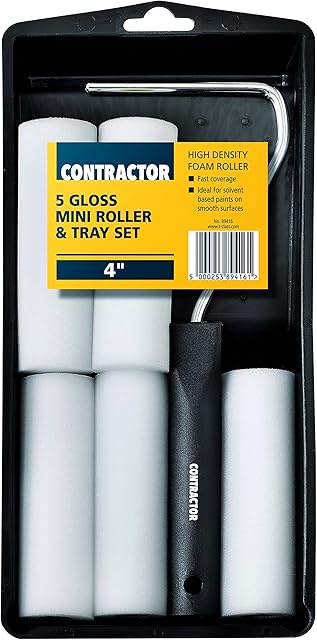 Harris T-Class Contractor Gloss 5 mini(4") roller tray set 89416