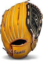 Franklin Sports Field Master Baseball & Softball Glove - Adult Youth Mitt Right Hand Throw, Easy Break-In Synthetic Leather for All Positions