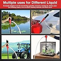 Vista 7 de Bomba de transferencia portátil operada con batería Bomba de sifón eléctrica para transferencia de gasolina y diésel, extractor de aceite de flujo