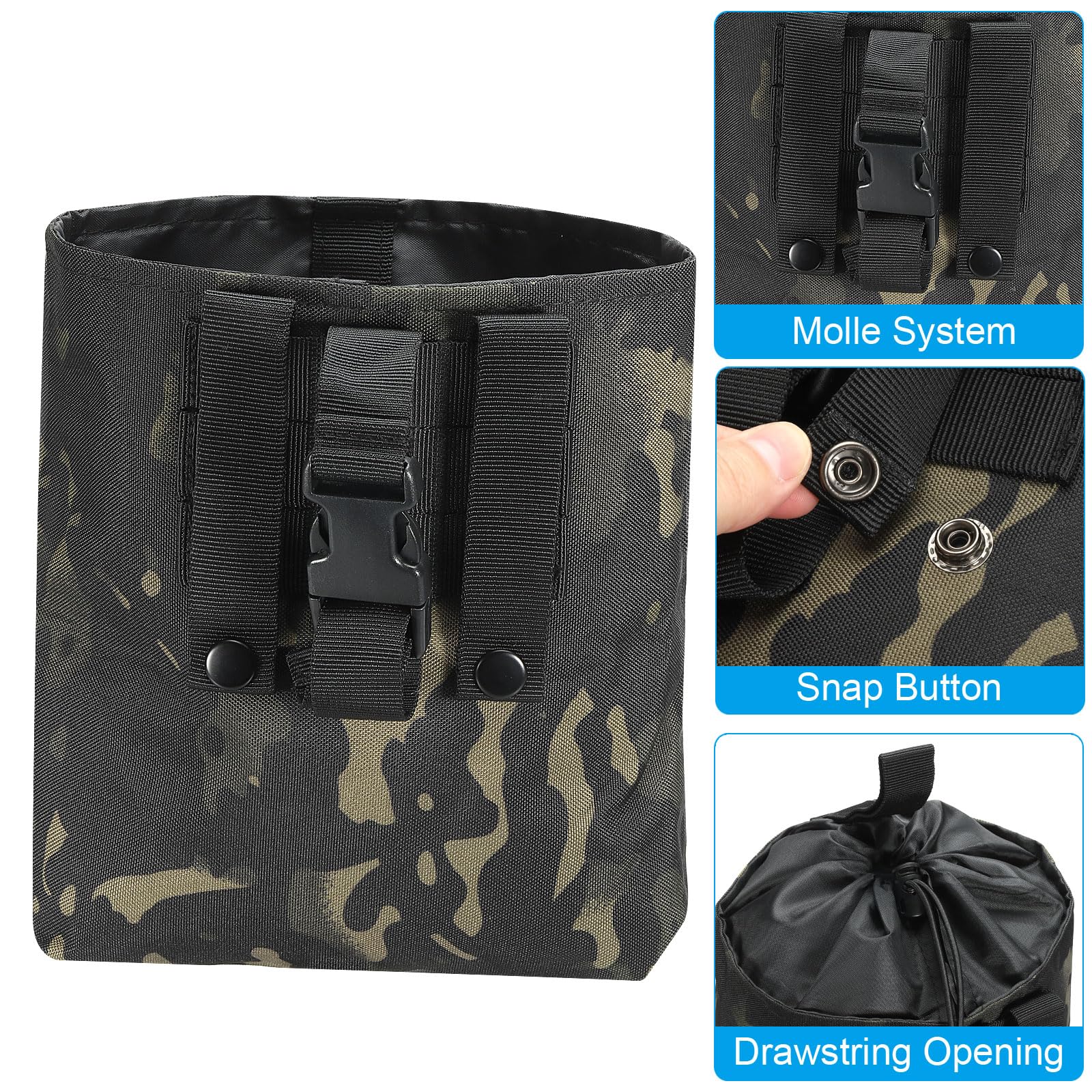 PATIKIL 21x17x8cm Dump Pouch - Image 3