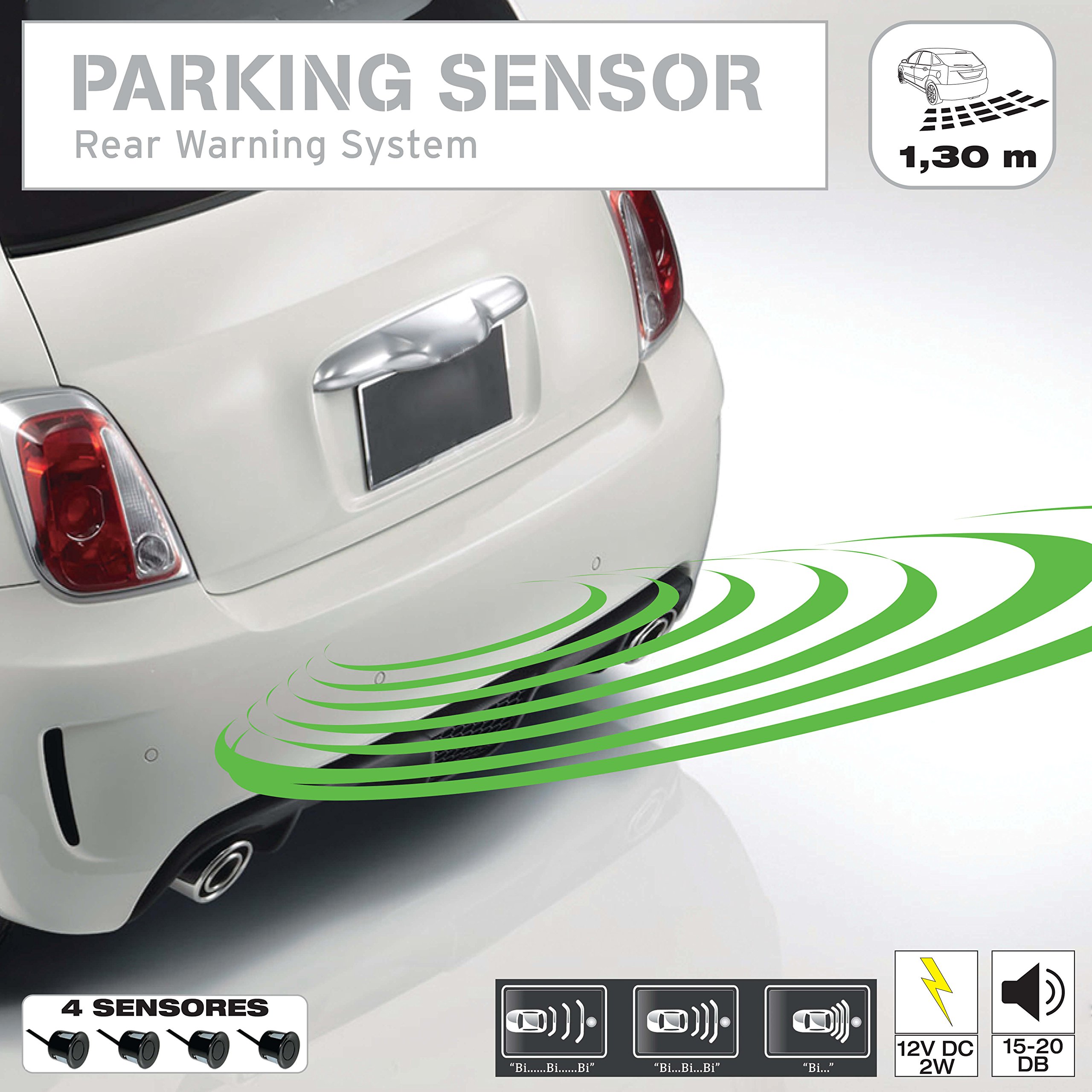 Sumex Prkalrm - Parking Sensor Sin Monitor, Sensores Traseros para Ayudar A Aparcar